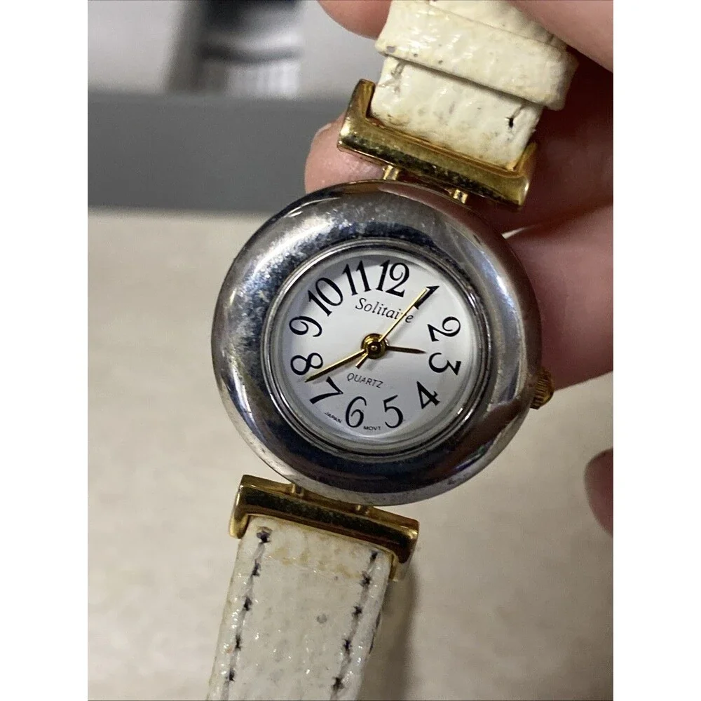 Vintage Solitaire Interchangeable Watch Set With 4 Straps 5 Bezels Original Box